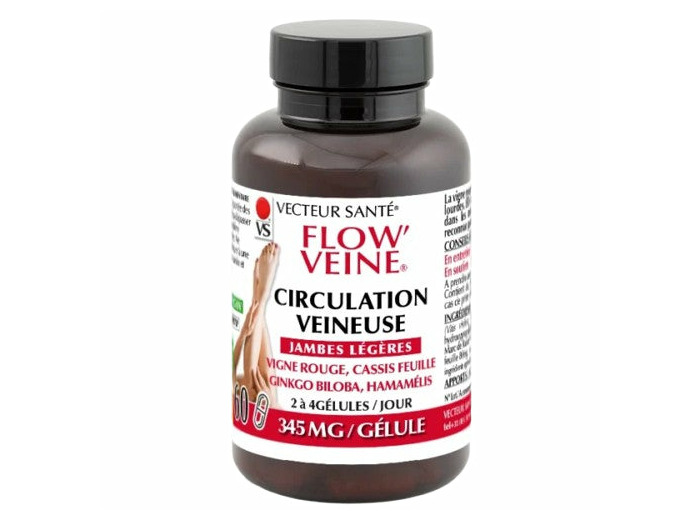 Flow'veine Bio circulation veineuse-60 gélules-Vecteur santé