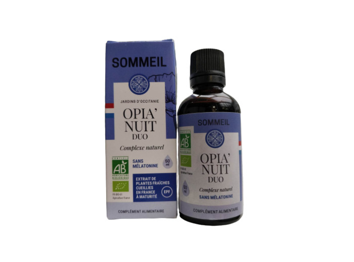 Opia'Nuit Duo-EPF pour le Sommeil sans mélatonine-50ml-Jardins d'Occitanie