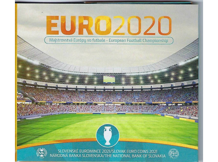 SLOVAQUIE 2021 UEFA SERIE 8 MONNAIES ET UNE MEDAILLE BU