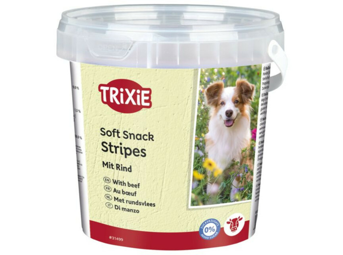 TRIXIE, Soft Snack Stripes au bœuf - 500g