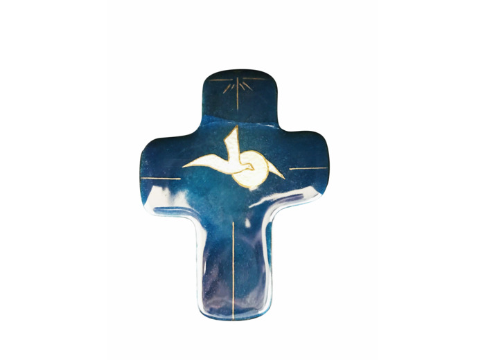 Croix  AUBE NOUVELLE 11,3x8,3cm - EMAUX DU LIBAN