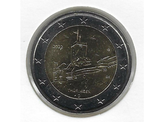 ALLEMAGNE 2022 G 2 EURO COMMEMORATIVE THURINGEN SUP