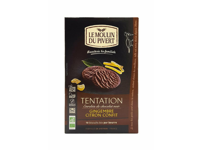 BISCUIT NAPPE GING CITRON TENTATION 130G Tentation