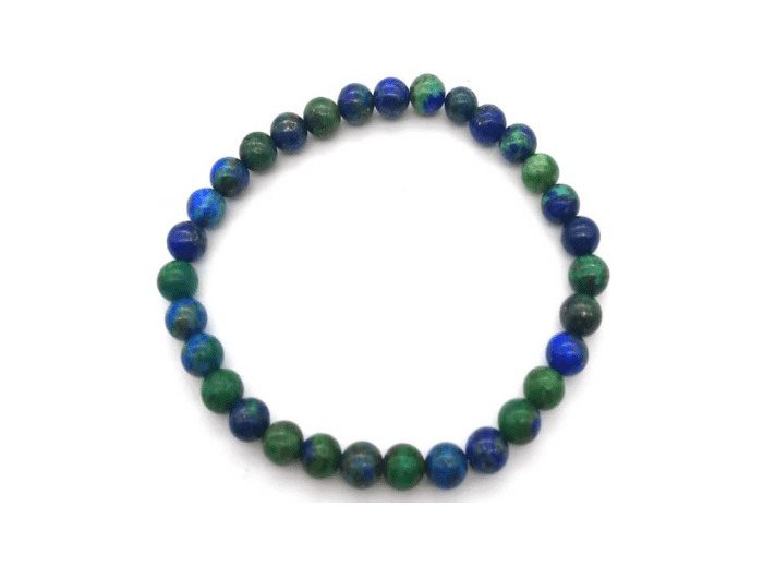 Bracelet en azurite-malachite 6 mm