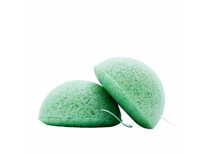 Eponge Konjac visage au thé vert