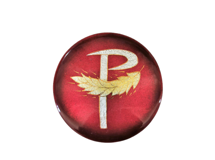 Pax et épi Rg rouge D8,3cm - EMAUX DU LIBAN