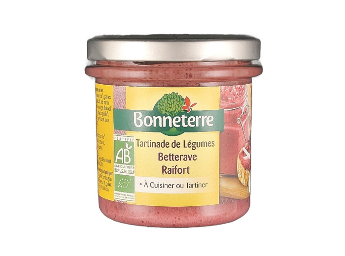 Tartinade de Légumes Betterave Raifort 135g Bio
