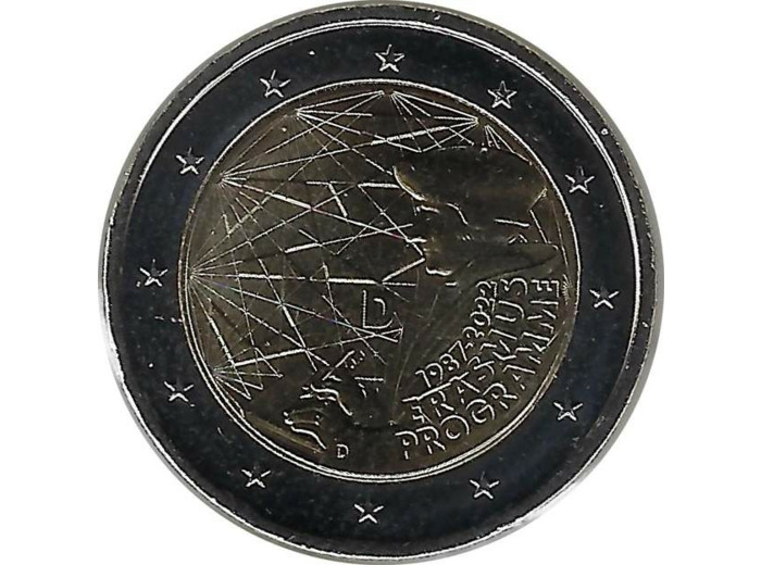 ALLEMAGNE 2022 D 2 EURO COMMEMORATIVE ERASMUS SUP