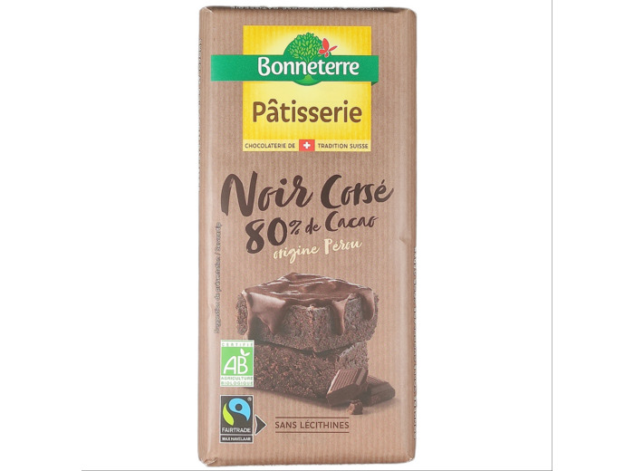 Chocolat Pâtisserie Noir Cassé 180g Bio