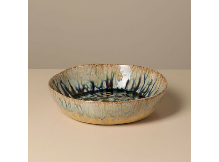 Assiette creuse céramique Intense bleu foncé 22x22x5cm
