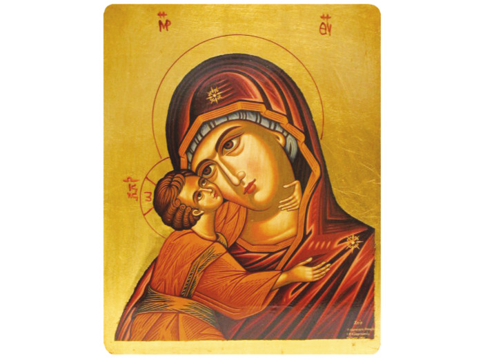 Icône plate MDF 10*14cm - VIERGE DE KORSUN