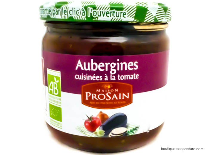 Aubergines Cuisinées à la Tomate Bio 345g