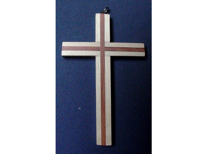 Croix bois Bubinga 9x6cm- CLAIRE