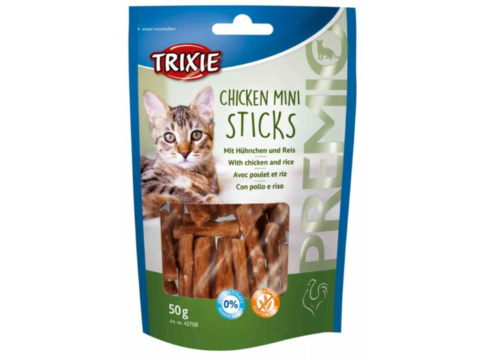 Friandises Sticks au poulet et riz - 50g