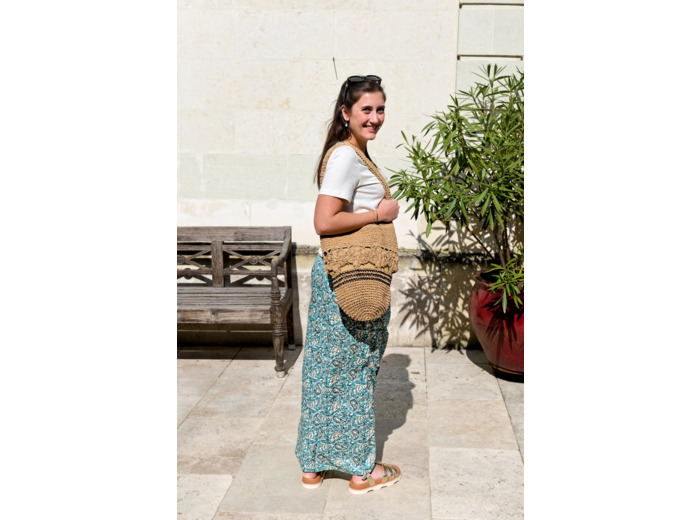 sac a main Jolie Julie en raphia tressé main