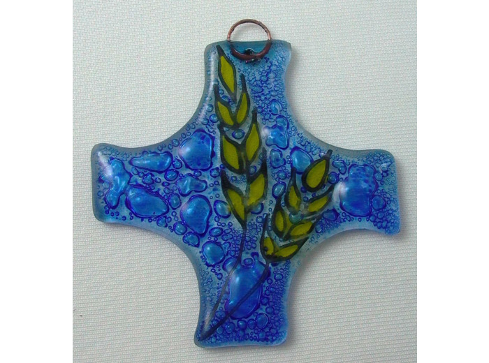 Croix en verre 8x8cm- EPIS