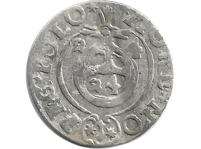 POLOGNE - SIGISMUND III 3 POLKER argent 1624 0gr86 TB