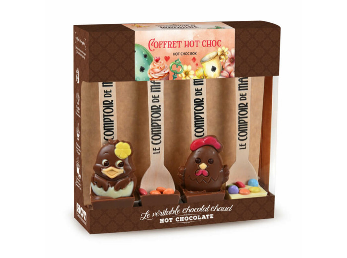 Coffret 4 Hot Chocolate avec Sujets Assortis 4X30G