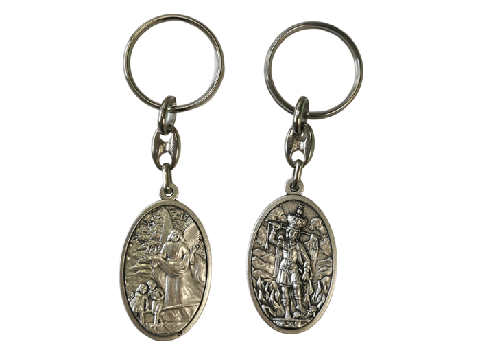 Porte-Clefs Métal Argenté - MICHEL/ANGE GARDIEN