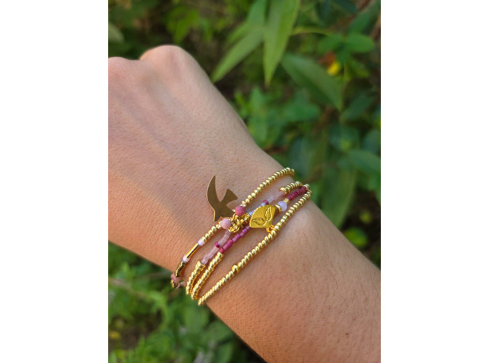 BRACELET MULTIRANGS NEW LIFE GOLD