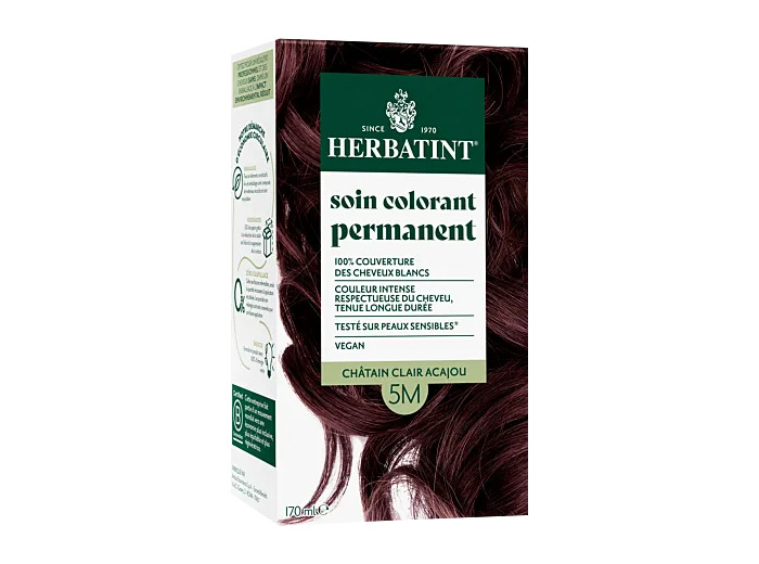 Coloration châtain clair acajou-5M-170ml-Herbatint