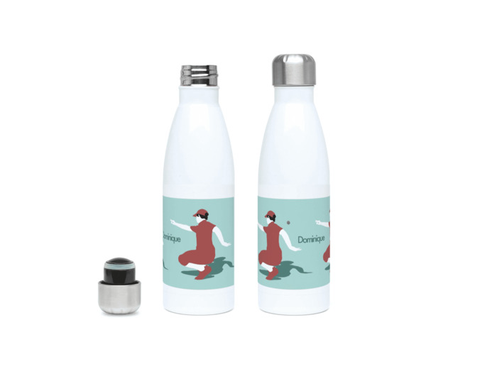 Gourde isotherme pétanque "Je pointe"- Personnalisable