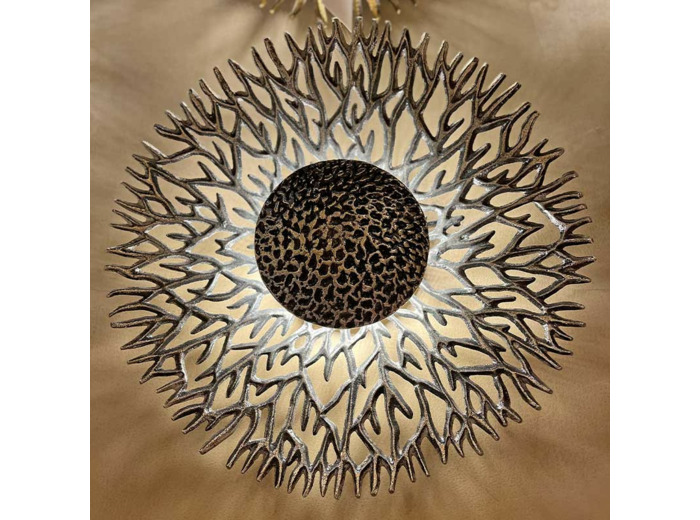 Applique murale Pistilus doré 45x15cm