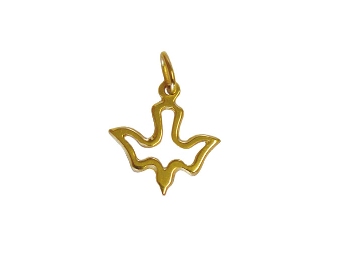 Pendentif en Plaqué Or - COLOMBE REPERCEE