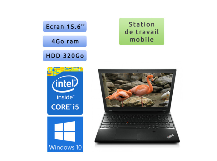 Lenovo ThinkPad L540 - Windows 10 - i5 4Go 320Go - 15.6 - Ordinateur Portable PC