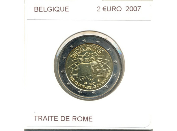 BELGIQUE 2007 2 EURO TRAITE DE ROME SUP-