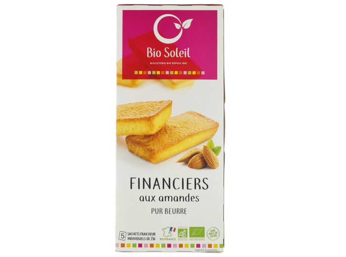 Financiers Pur Beurre aux Amandes Bio 125g