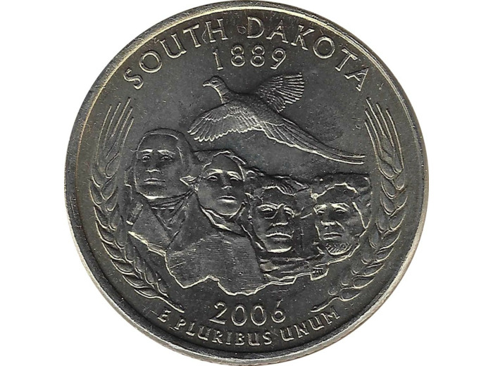 AMERIQUE (U.S.A) 1/4 DOLLAR 2006 P SOUTH DAKOTA SUP