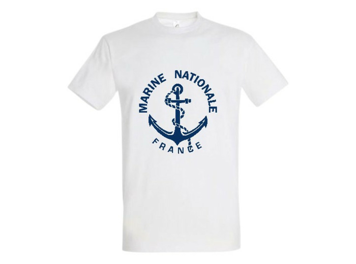 T-shirt Marine Nationale (blanc)