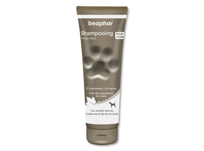 Shampooing premium chien pour pelage blanc - 250ml