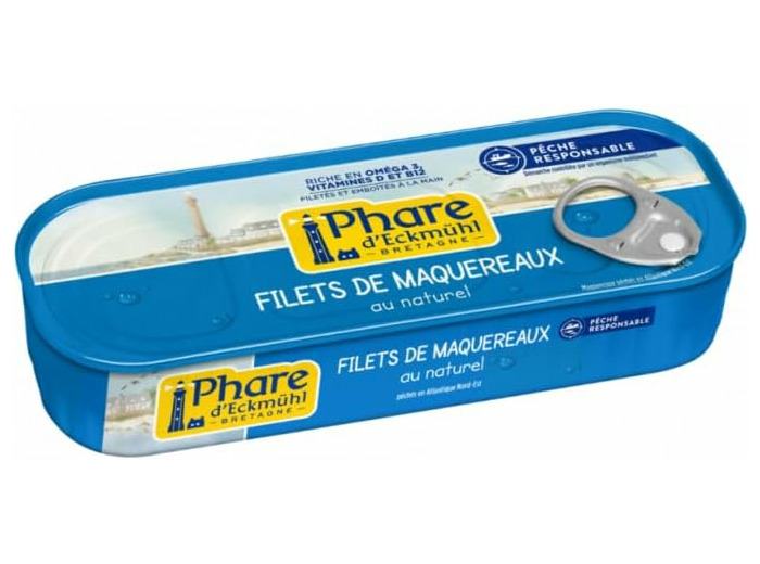 Maquereau filet au naturel 79g ne Phare d Eckmühl