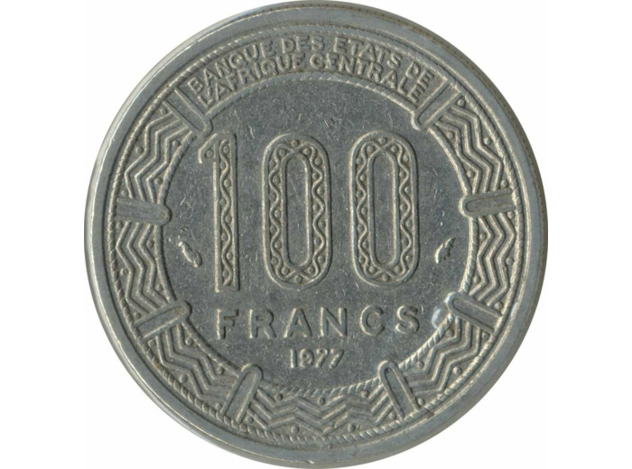 REPUBLIQUE GABONAISE 100 FRANCS 1977 TTB