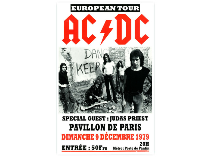 Affiche AC/DC Paris