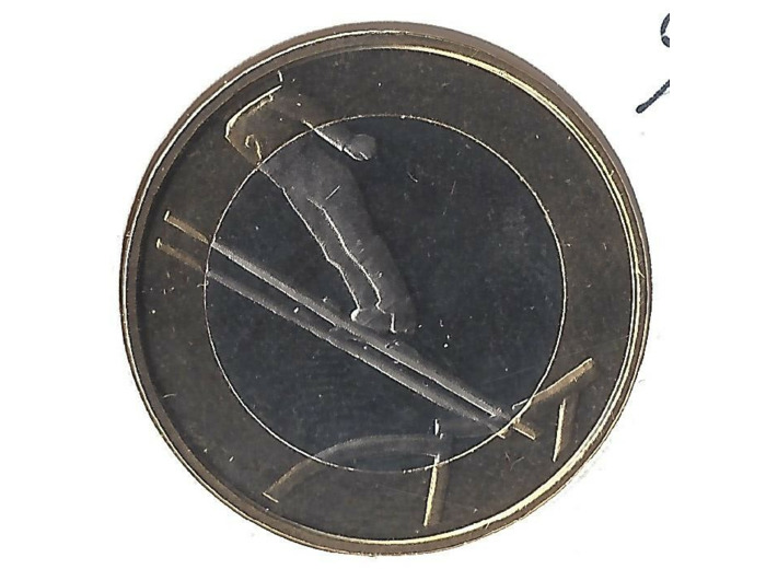 FINLANDE 2016  5 EURO SAUT  A  SKI   SUP