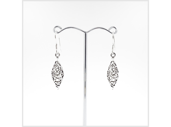 Boucles d'oreilles en argent massif