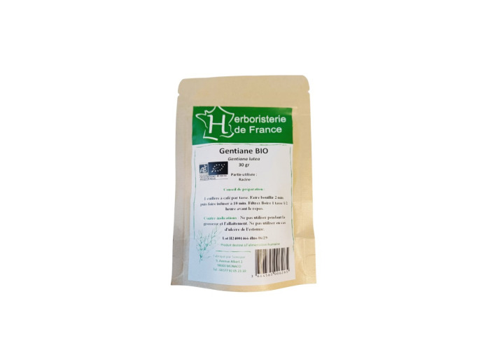 Tisane Gentiane racine Bio 30gr