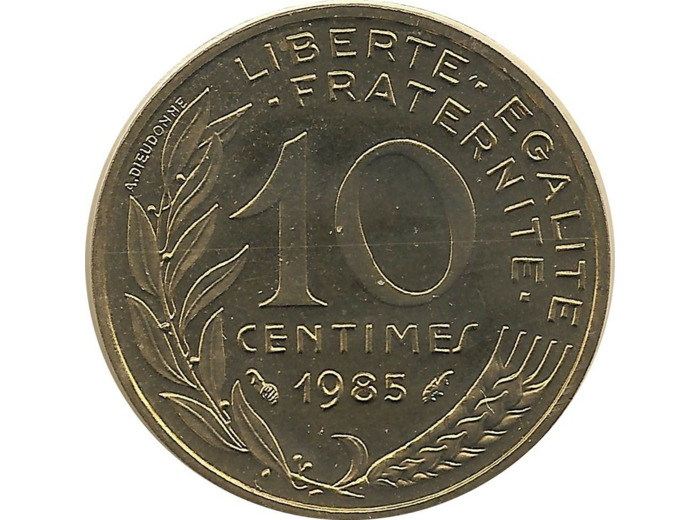 FRANCE 10 CENTIMES LAGRIFFOUL 1985 FDC