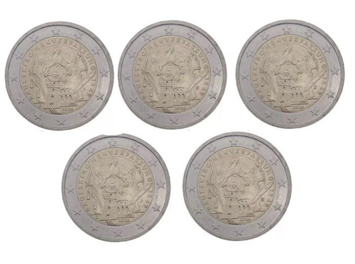 ALLEMAGNE 2024 2 EURO CONSTITUTION ATELIER A D F G J