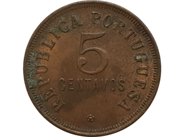 ANGOLA 5 CENTAVOS 1922 TTB (W62) N3