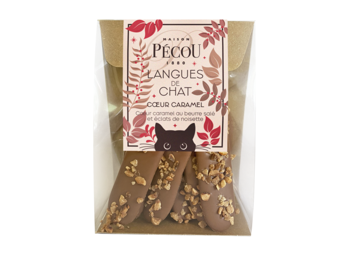 Langues de Chat Lait Coeur Caramel