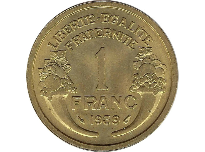 FRANCE 1 FRANC MORLON 1939 SUP N1