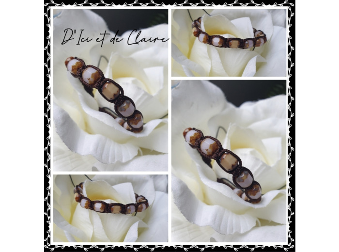 Bracelet Shamballa 11 perles de verre