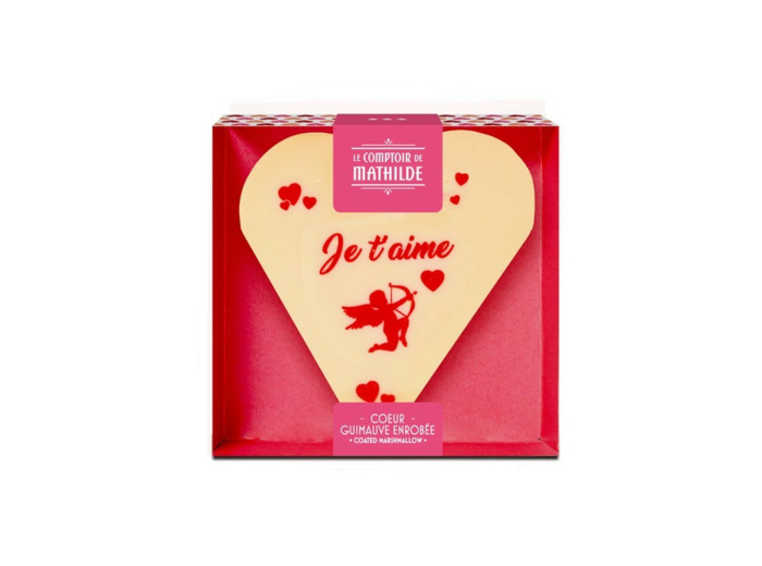Guimauve Coeur - Chocolat Blanc
