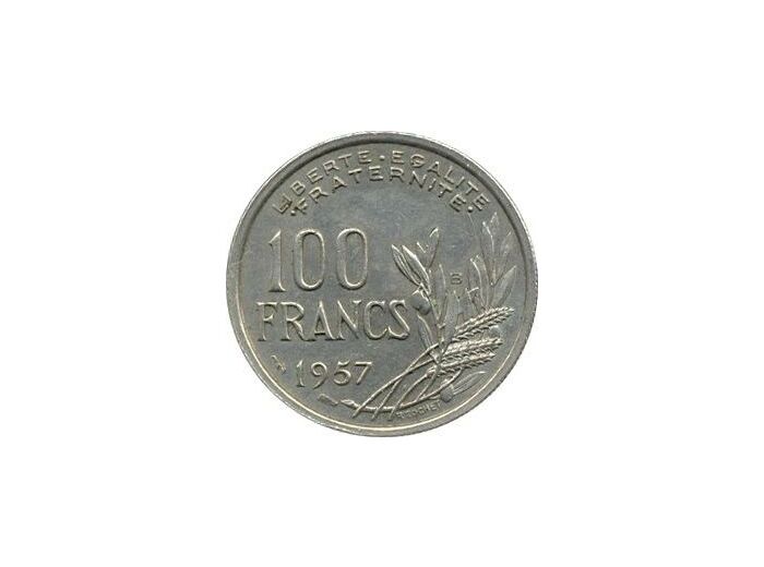 FRANCE 100 FRANCS COCHET 1957 B TTB+