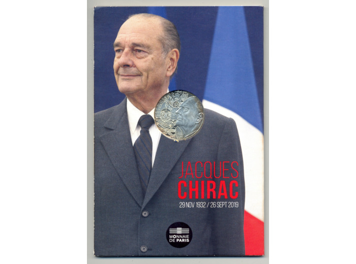 FRANCE 2019 10 EURO JACQUES CHIRAC B.U (sans plastique d'origine )