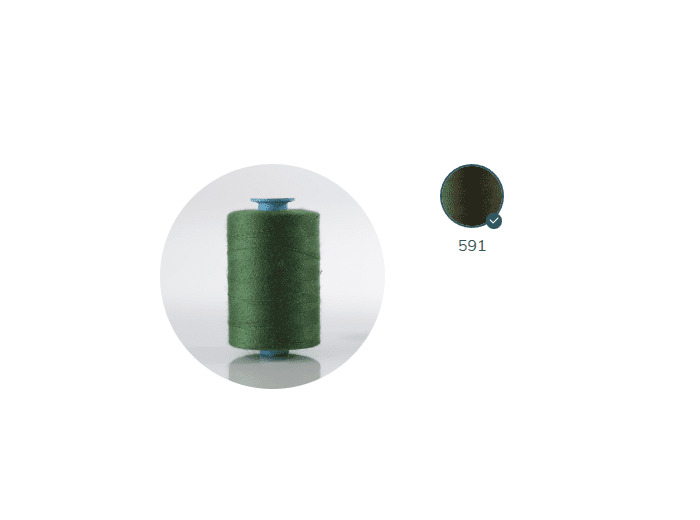 ZX 35 - 591 VERT FIL À COUDRE 100% POLYESTER TRÈS RÉSISTANT bobine 500m